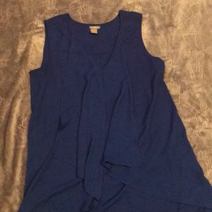 Sleeveless Tunic in Royal Blue